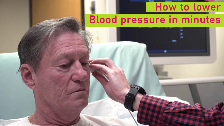 Lower blood pressure in minutes